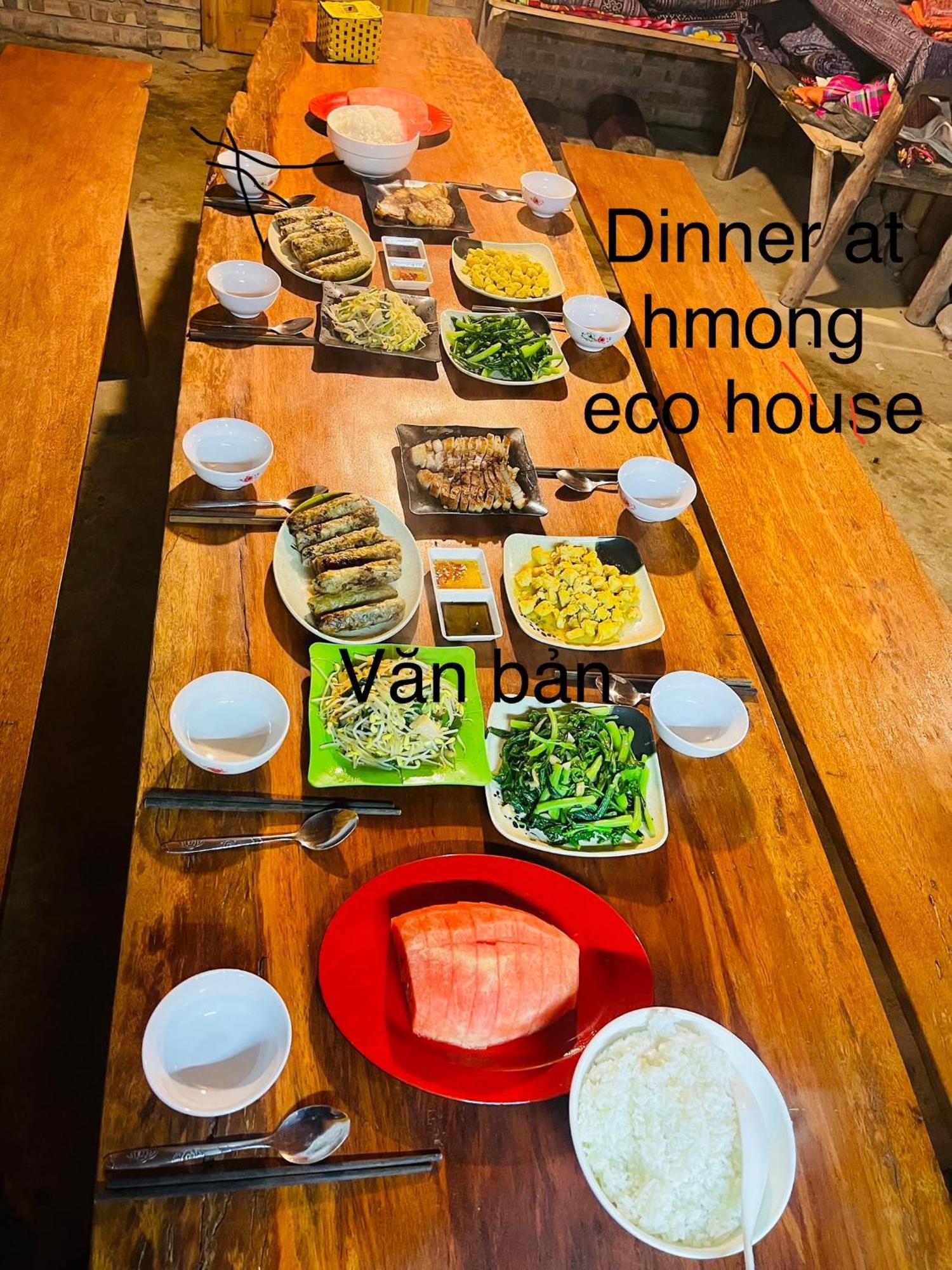 Ferienwohnung H'Mong Eco House Lào Cai Exterior foto